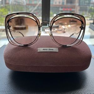 MiuMiu Brown Gradient Sunglasses